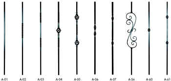 Metal Newels Parts Half Inch